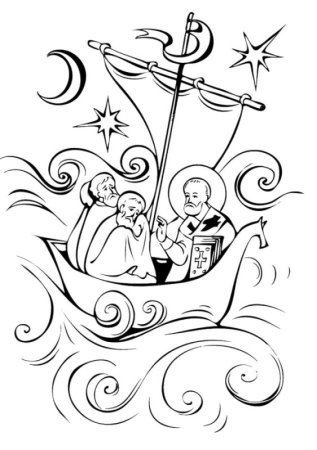Святой Николай раскраска
