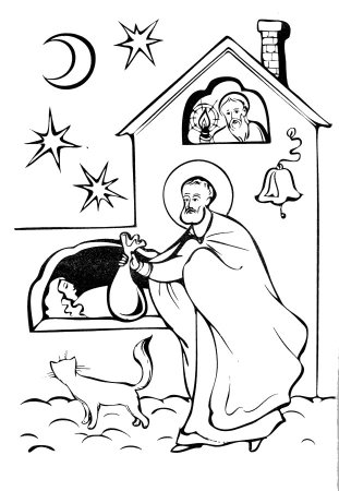 Разукрашки ко Дню Святого Николая