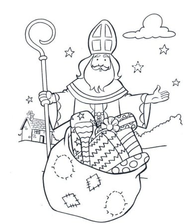 Трафарет Святого Николая