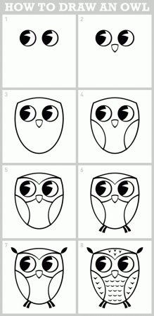 Как нарисовать сову