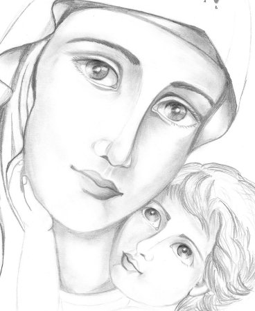 Рисунок для мамы легкий