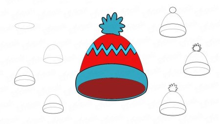 Рисованная шапка