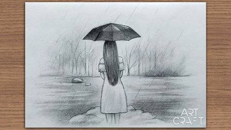 Дождь карандашом
