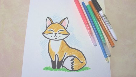 Рисунок фломастером легкий для детей