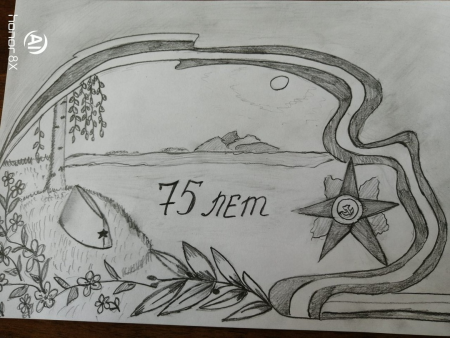 Рисунок Победы карандашом