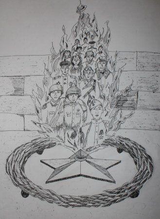 Рисунок на 9 мая день Победы карандашом