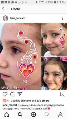 Аквагрим схемы