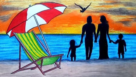 Рисунок на тему летние каникулы