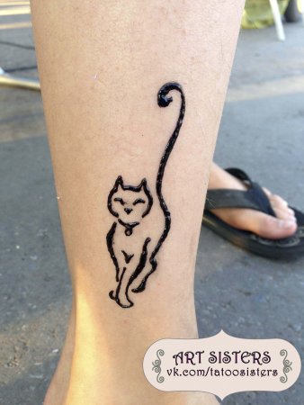 Простые тату хной для девушек