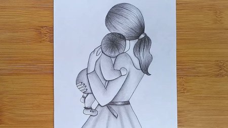 Рисунок маме на день рождения