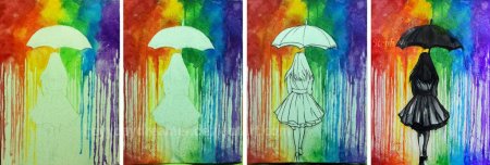 Рисунки для срисовки красками лёгкие