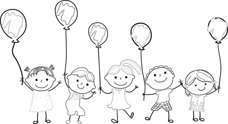 Трафареты ко Дню защиты детей