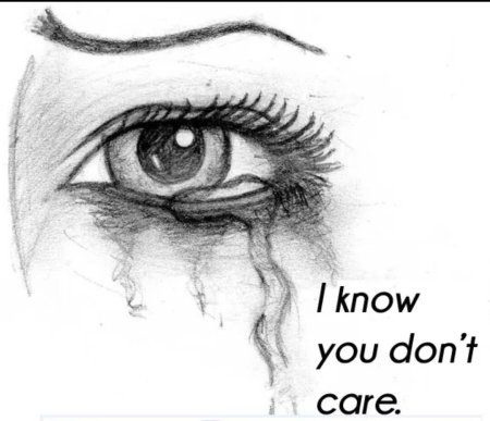 Рисунки для срисовки грустные