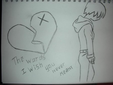 Рисунки карандашом грустные