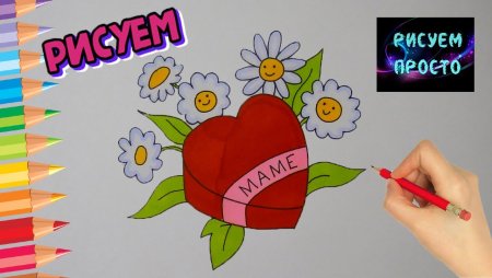 Рисунки для мамы просто