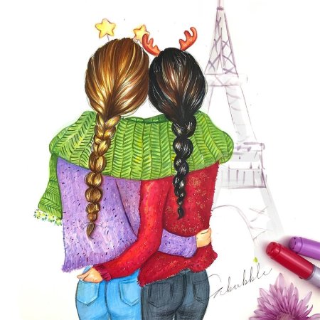 Идеи для рисунков девочек