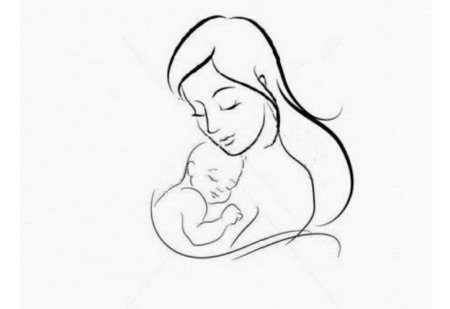 Рисунок для мамы легкий