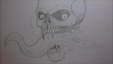 Страшные рисунки карандашом для срисовки легкие