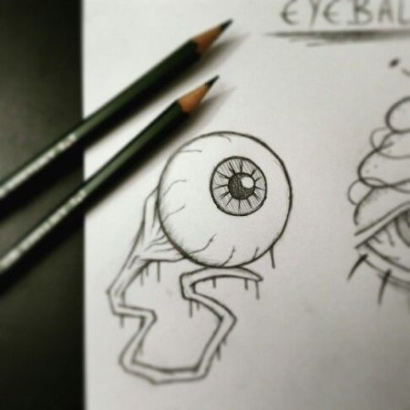 Страшные рисунки для срисовки лёгкие карандашом для начинающих