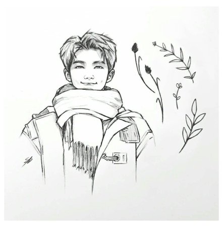 Скетчи БТС Намджун