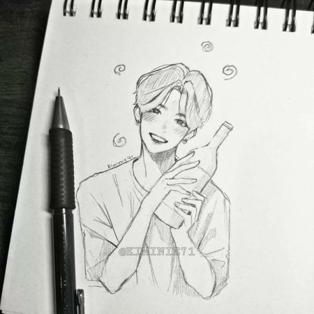 БТС срисовка Чонгука