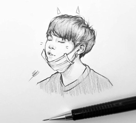 Скетчи BTS suga