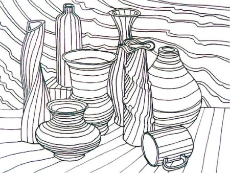 Натюрморт из линий