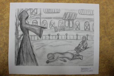 Рисунок на тему блокадный Ленинград