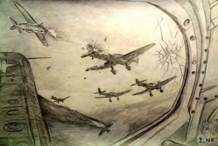 Рисунок о войне несложный