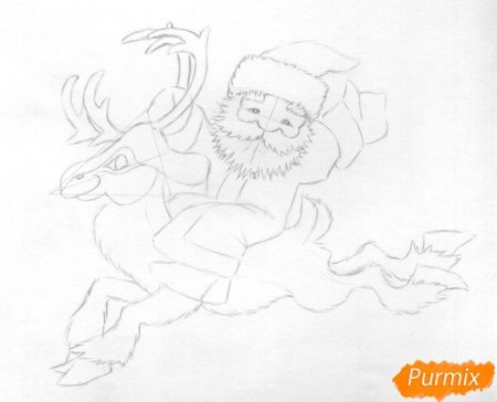 Рисунки к новому году простым карандашом