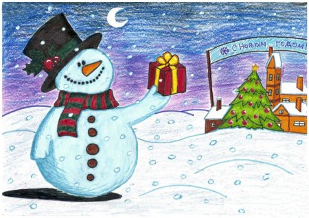 Картинки на новый год для срисовки