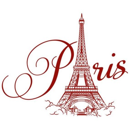 Надпись Париж