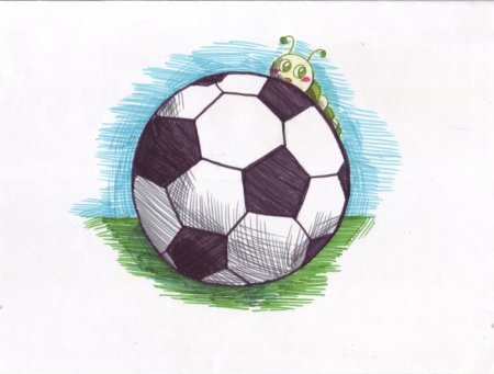 Рисунок на тему футбол