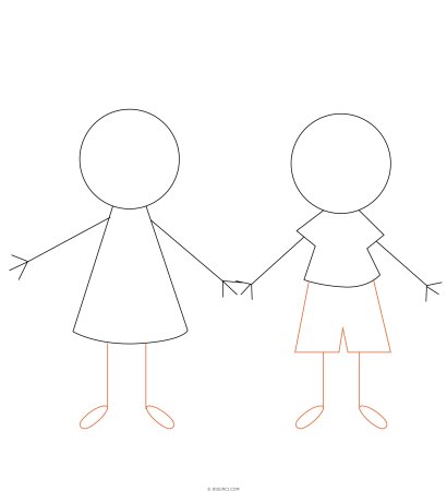 Дружба рисунок карандашом