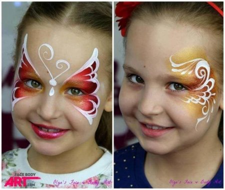 Идеи для аквагрима на лице