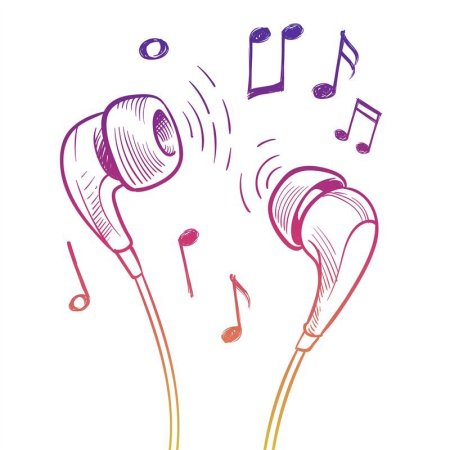 Наушники карандашом