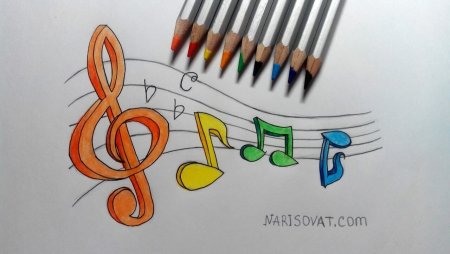 Рисунок из нот
