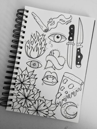 Простые рисунки для скетчбука