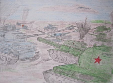 Рисунок на тему Сталинградская битва