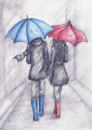 Рисунки карандашом любовь