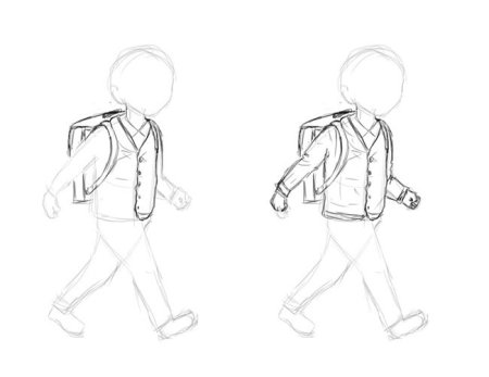 Школьник рисунок карандашом