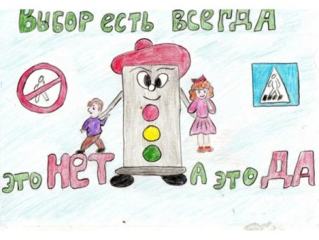 Рисунок по правилам дорожного движения