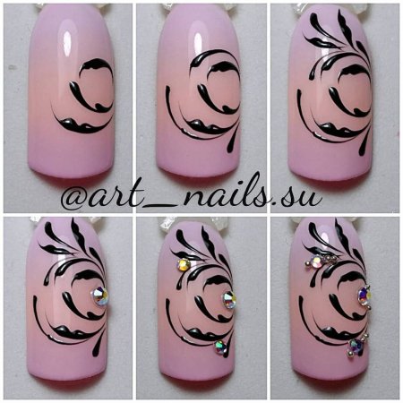 Цветочки на ногтях для начинающих