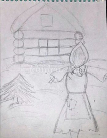 Масленица рисунок карандашом