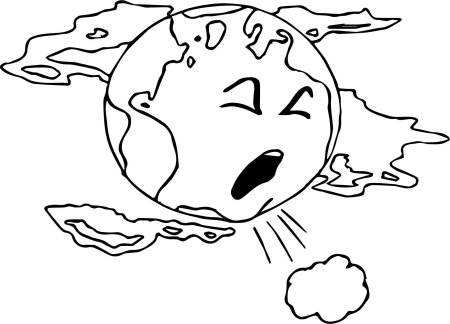 Загрязнение природы раскраска