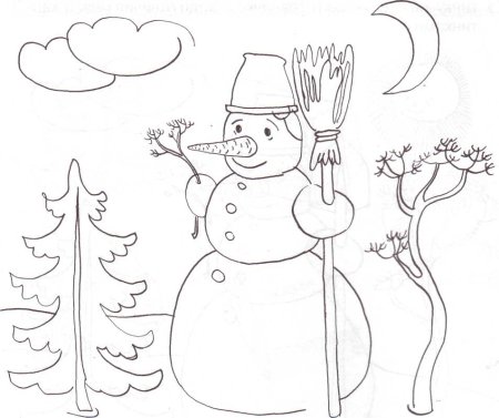 Зимние рисунки