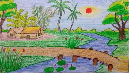 Пейзаж рисунок