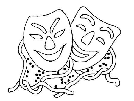 Карнавал рисунок карандашом