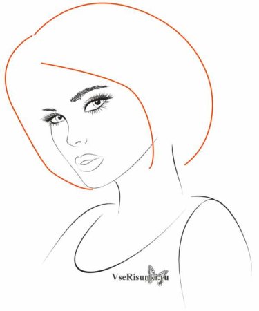 Пошаговое рисование девушки