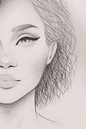 Рисунки для срисовки лица